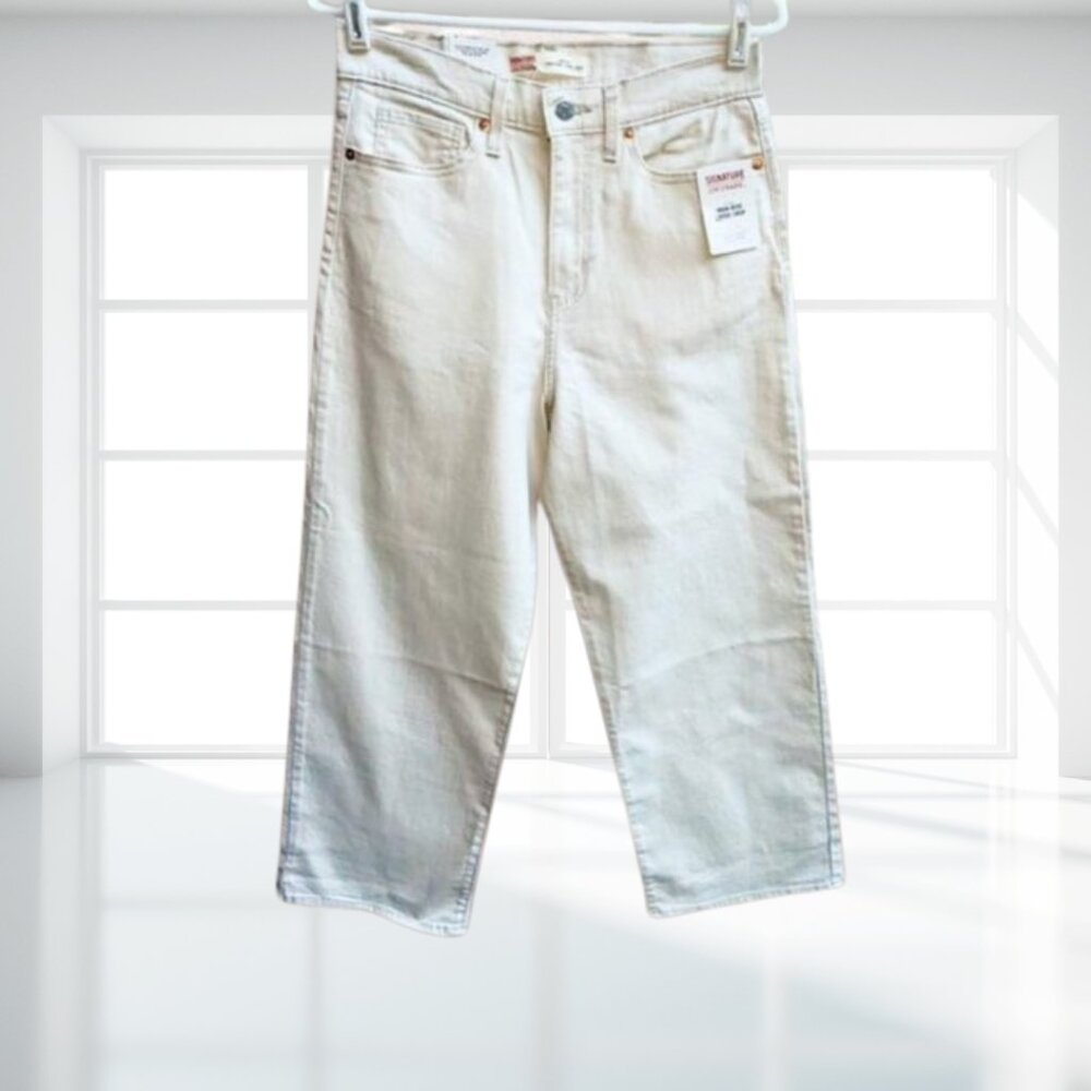 Levi’s Signature Heritage High Rise Loose Crop Jeans Women’s Size 4 / W27 NWT - Picture 2 of 9